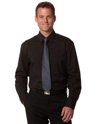 Benchmark Corporate Wear BENCHMARK Men's Cotton/Poly Stretch Long Sheeve Shirt M7020L