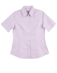 Benchmark Corporate Wear Lilac / 6 BENCHMARK Women's CVC Oxford Short Sleeve Shirt M8040S