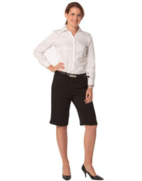 Benchmark Corporate Wear BENCHMARK Women's Poly/Viscose Stretch Knee Length Flexi Waist Shorts M9441
