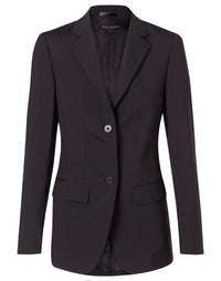 Benchmark Corporate Wear Black / 6 BENCHMARK Women's Wool Blend Stretch Mid Length Jacket M9200