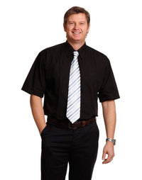 Benchmark Corporate Wear BENCHMARKMen's Poplin Short Sleeve Business Shirt BS01S