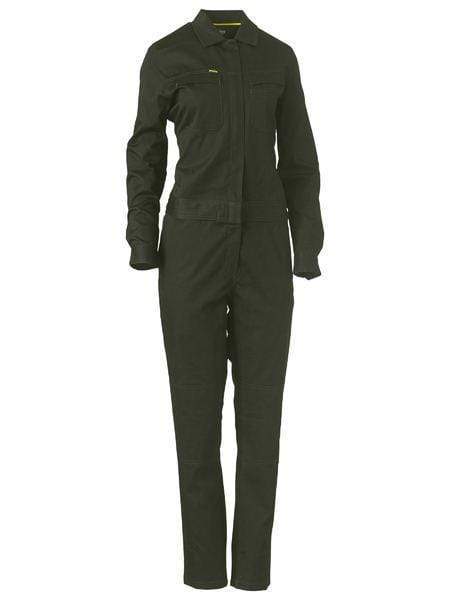 Bisley Work Wear Work Wear Olive / 6 Bisley WOMENS COTTON DRILL COVERALL BCL6065
