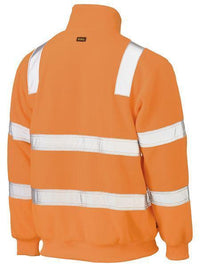 Bisley Workwear Work Wear Bisley TAPED HI VIS RAIL POLAR FLEECE JUMPER BK6816T