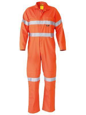 Bisley Workwear 3m Taped Hi Vis Drill Coverall BC607T8