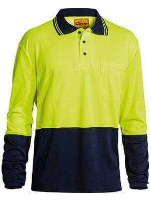 Bisley Workwear Work Wear BISLEY WORKWEAR hi vis long sleeve polo shirt BK6234