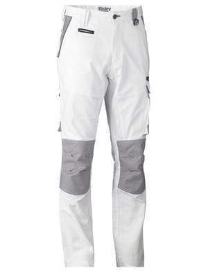 Bisley Workwear Work Wear WHITE (BWHT) / 77R BISLEY WORKWEAR PAINTERS CONTRAST CARGO PANT BPC6422