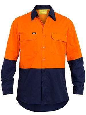 Bisley Workwear Work Wear BISLEY WORKWEAR X AIRFLOW™ RIPSTOP HI VIS SHIRT LONG SLEEVE BS6415