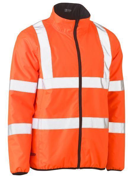 Bisley Workwear Worl Wear Orange / XS Bisley TAPED HI VIS REVERSIBLE PUFFER JACKET BJ6350HT