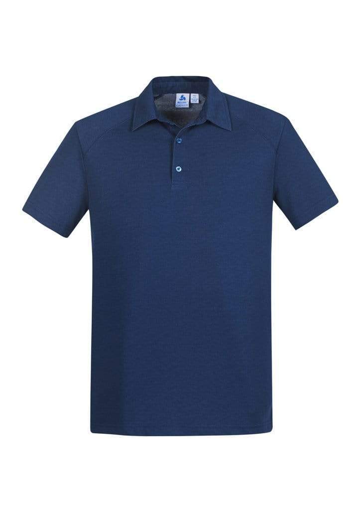 Biz Care Casual Wear Steel Blue / S Biz Collection Byron Mens Polo P011MS