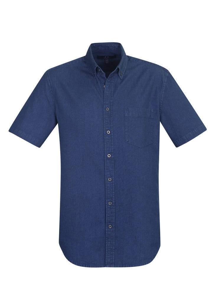 Biz Care Corporate Wear Dark Blue / XS Biz Collection Indie Mens S/S Shirt S017MS