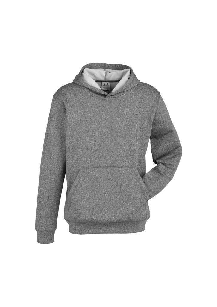 Biz Collection Active Wear Grey Marle / 10 Biz Collection Kid’s Hype Pull-On Hoodie SW239KL