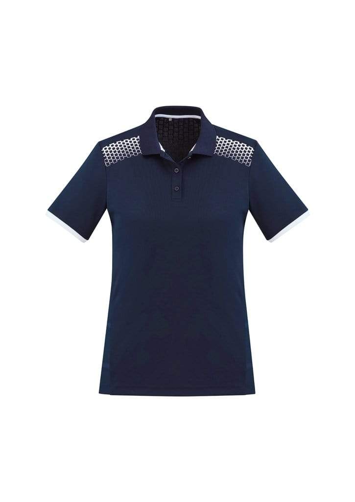 Biz Collection Casual Wear 6 / Navy/White Biz Collection Galaxy Ladies Polo P900LS