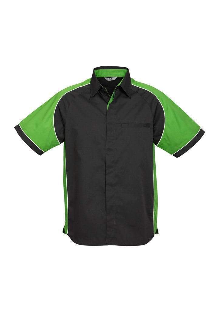 Biz Collection Casual Wear Black/Green/White / S Biz Collection Men’s Nitro Shirt S10112
