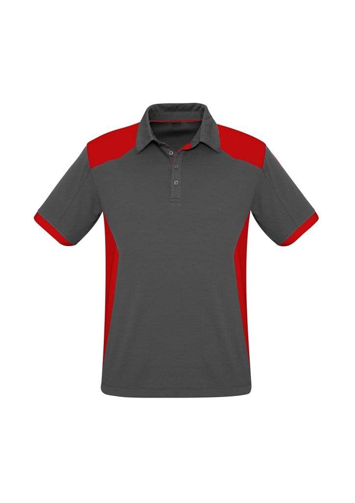 Biz Collection Casual Wear S / Grey/Red Biz Collection Rival Mens Polo P705MS