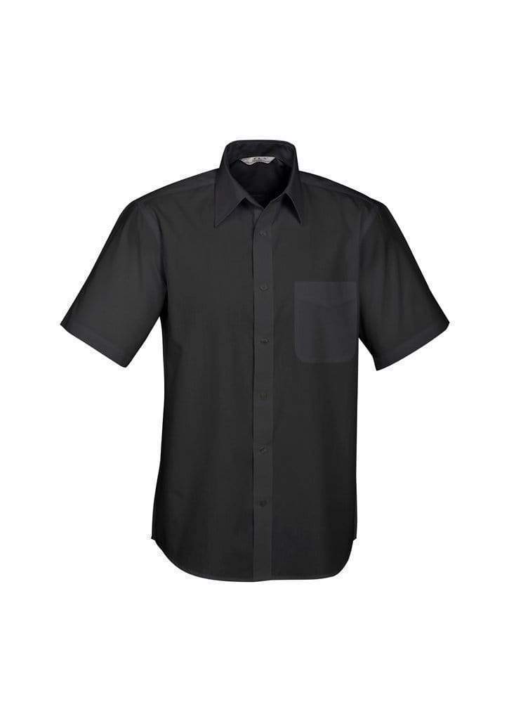Biz Collection Corporate Wear Black / XS Biz Collection Men’s Base Short Sleeve Shirt S10512