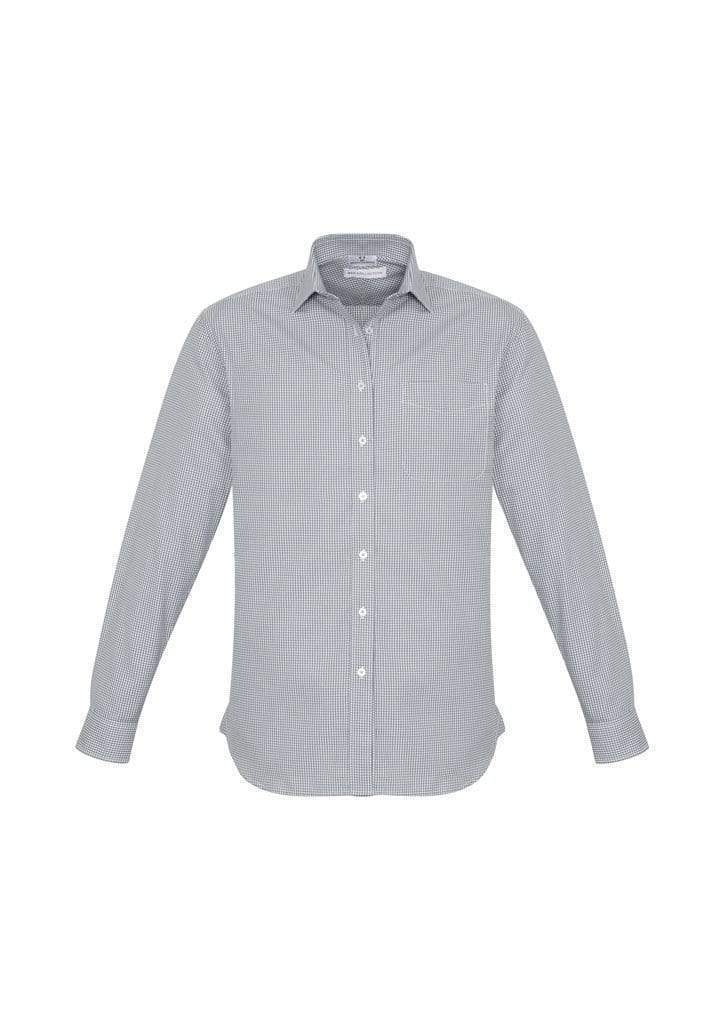Biz Collection Corporate Wear Silver / S Biz Collection Men’s Ellison Long Sleeve Shirt S716ml