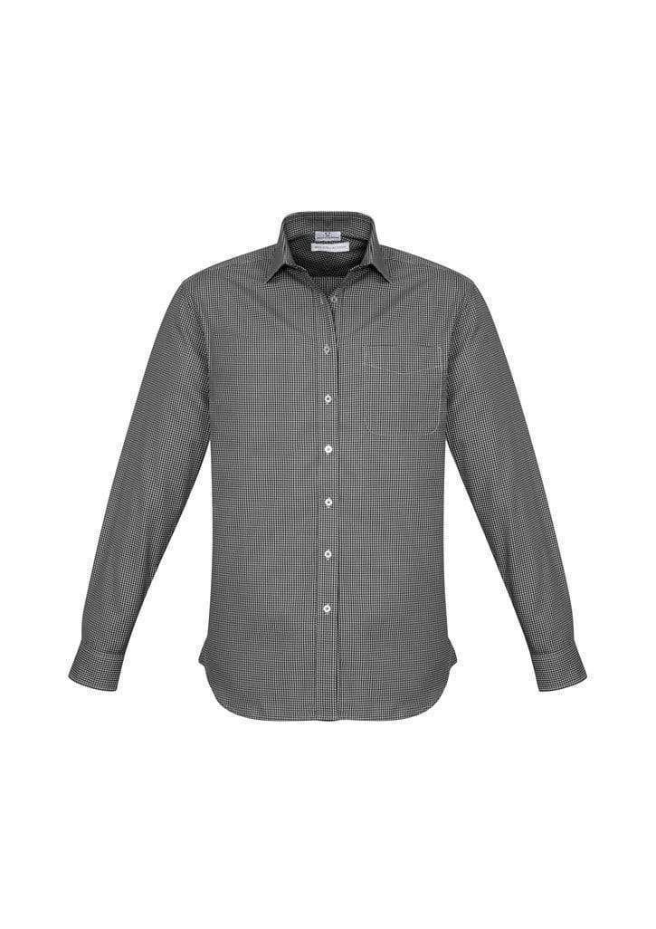Biz Collection Corporate Wear Black / S Biz Collection Men’s Ellison Long Sleeve Shirt S716ml