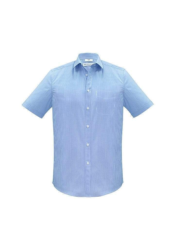 Biz Collection Corporate Wear Blue / XS Biz Collection Men’s Euro Short Sleeve Shirt S812MS