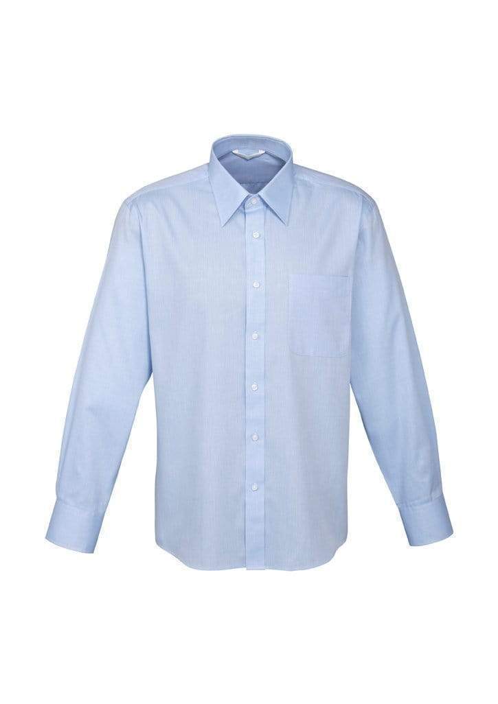 Biz Collection Corporate Wear Blue / S Biz Collection Men’s Luxe Long Sleeve Shirt S10210