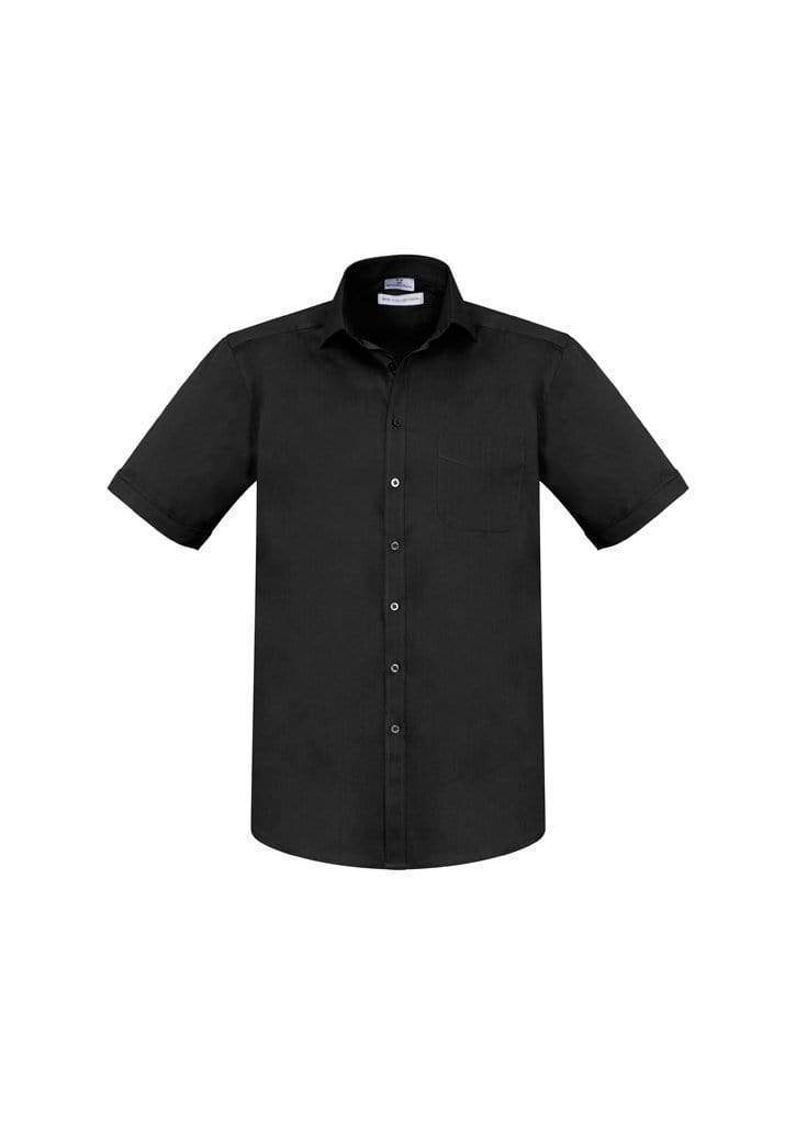 Biz Collection Corporate Wear Black / XS Biz Collection Men’s Monaco Short Sleeve Shirt S770ms