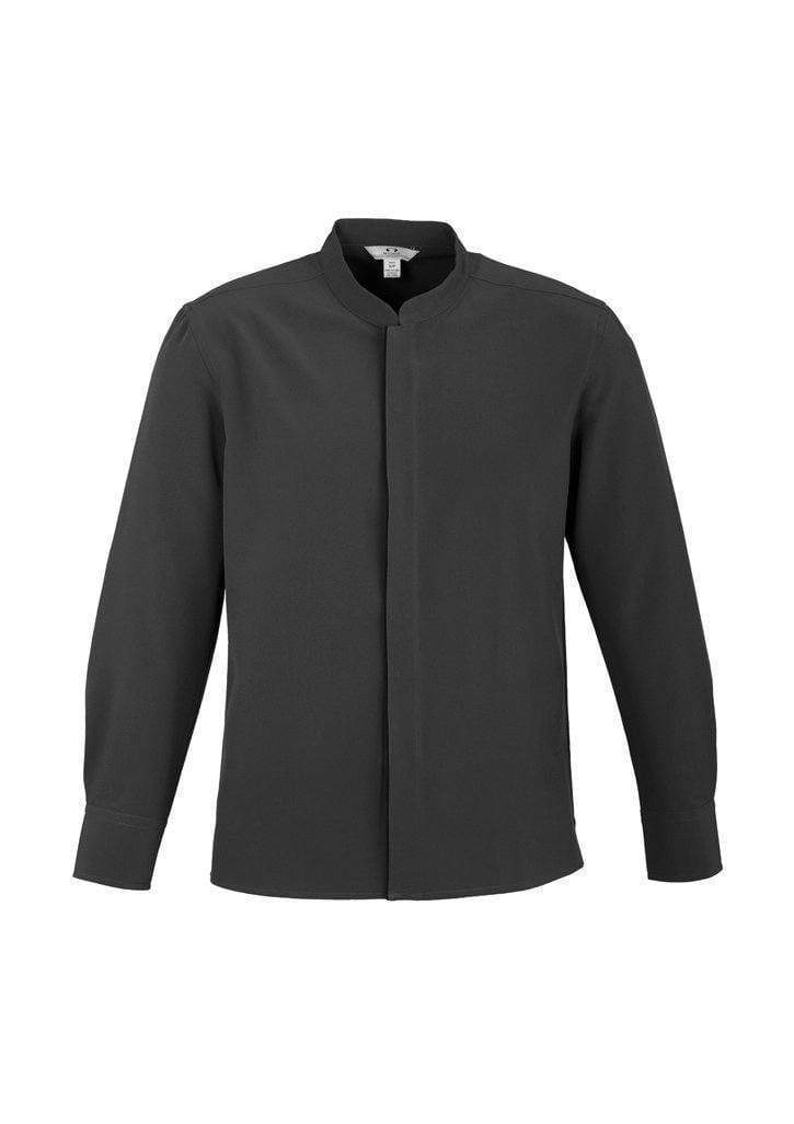 Biz Collection Corporate Wear Charcoal/Black / S Biz Collection Men’s Quay Long Sleeve Shirt S231ml