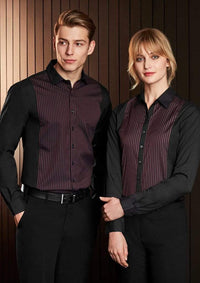 Biz Collection Corporate Wear Biz Collection Men’s Reno Panel Long Sleeve Shirt S414ml