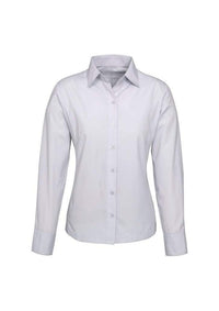 Biz Collection Corporate Wear Silver Grey / 6 Biz Collection Women’s Ambassador Long Sleeve Shirt S29520