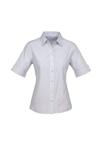 Biz Collection Corporate Wear Silver Grey / 6 Biz Collection Women’s Ambassador Short Sleeve Shirt S29522