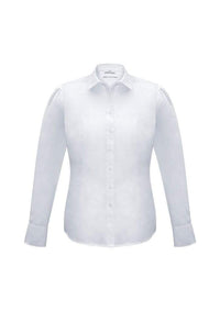 Biz Collection Corporate Wear White / 8 Biz Collection Women’s Euro Long Sleeve Shirt S812LL