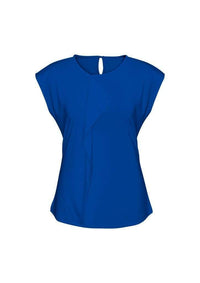 Biz Collection Corporate Wear Electric Blue / 6 Biz Collection Women’s Mia Pleat Knit Top K624ls
