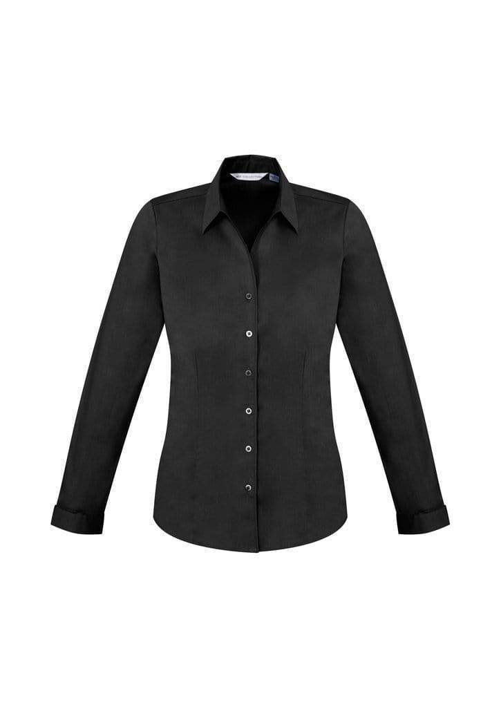 Biz Collection Corporate Wear Black / 6 Biz Collection Women’s Monaco Long Sleeve Shirt S770ll