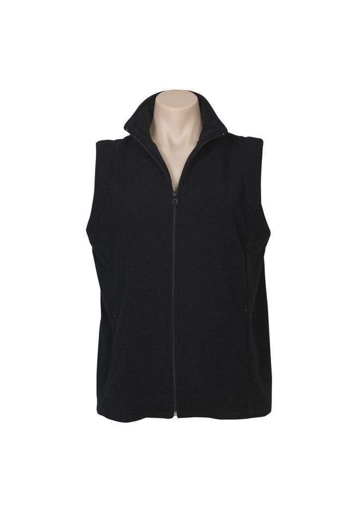 Biz Collection Corporate Wear Black / 8 Biz Collection Women’s Plain Micro Fleece Vest Pf905