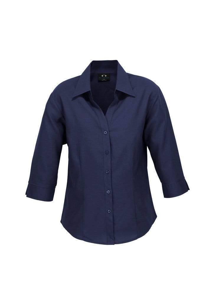 Biz Collection Corporate Wear Navy / 6 Biz Collection Women’s Plain Oasis 3/4 Sleeve Shirt Lb3600