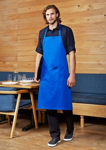 Biz Collection Bib Apron with Round Neck Strap BA95 Metro Workwear.