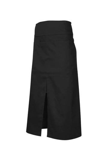 Biz Collection Hospitality & Chefwear Black Biz Collection Continental Style Full Length Apron BA93