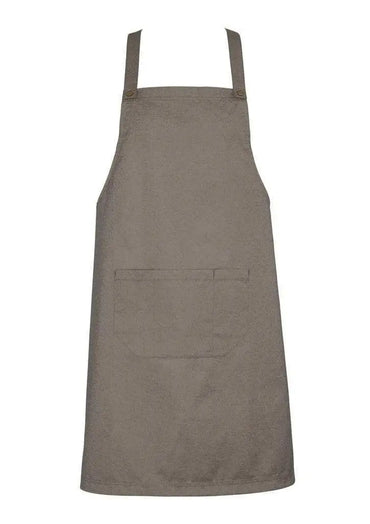 Biz Collection Textured Fabric Urban Bib Apron BA55 Metro Workwear.
