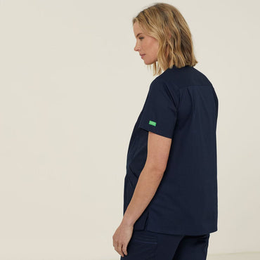 Next-gen Antibacterial Maternity Scrub Top CATULJ-MDN Metro Workwear.
