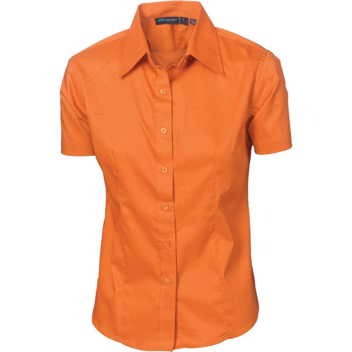 DNC Workwear Corporate Wear Rust / 6 DNC WORKWEAR Ladies Premier Stretch Poplin Short Sleeve Business Shirt 4231