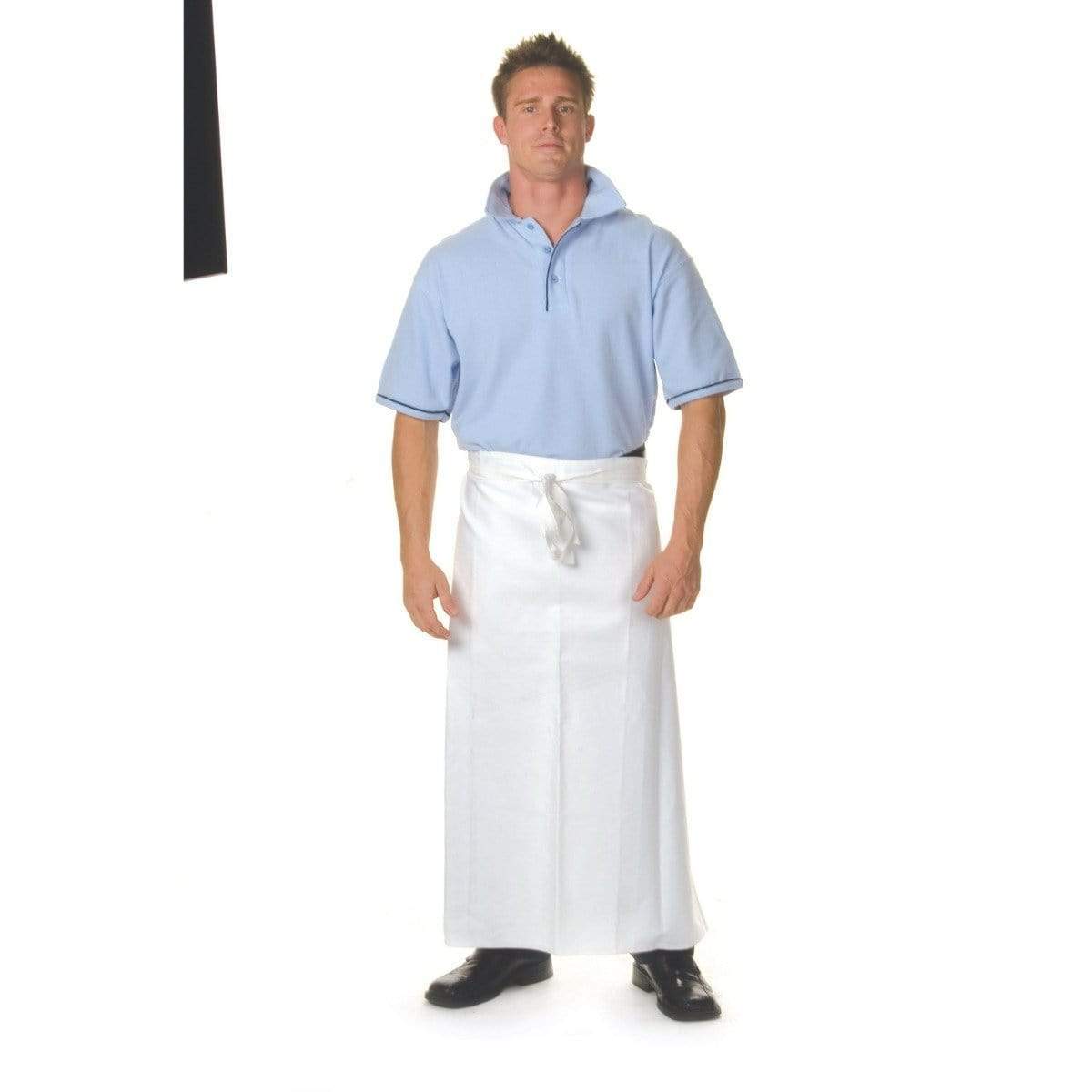 DNC Workwear Hospitality & Chefwear Navy / 84cm X 90cm DNC WORKWEAR Polyester Cotton Continental Apron No Pocket 2412