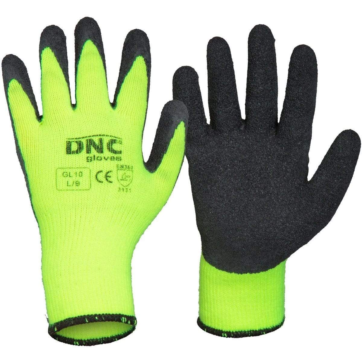DNC Workwear PPE Black/HiVis Yellow / S/7 DNC WORKWEAR Latex- Warmer GL10