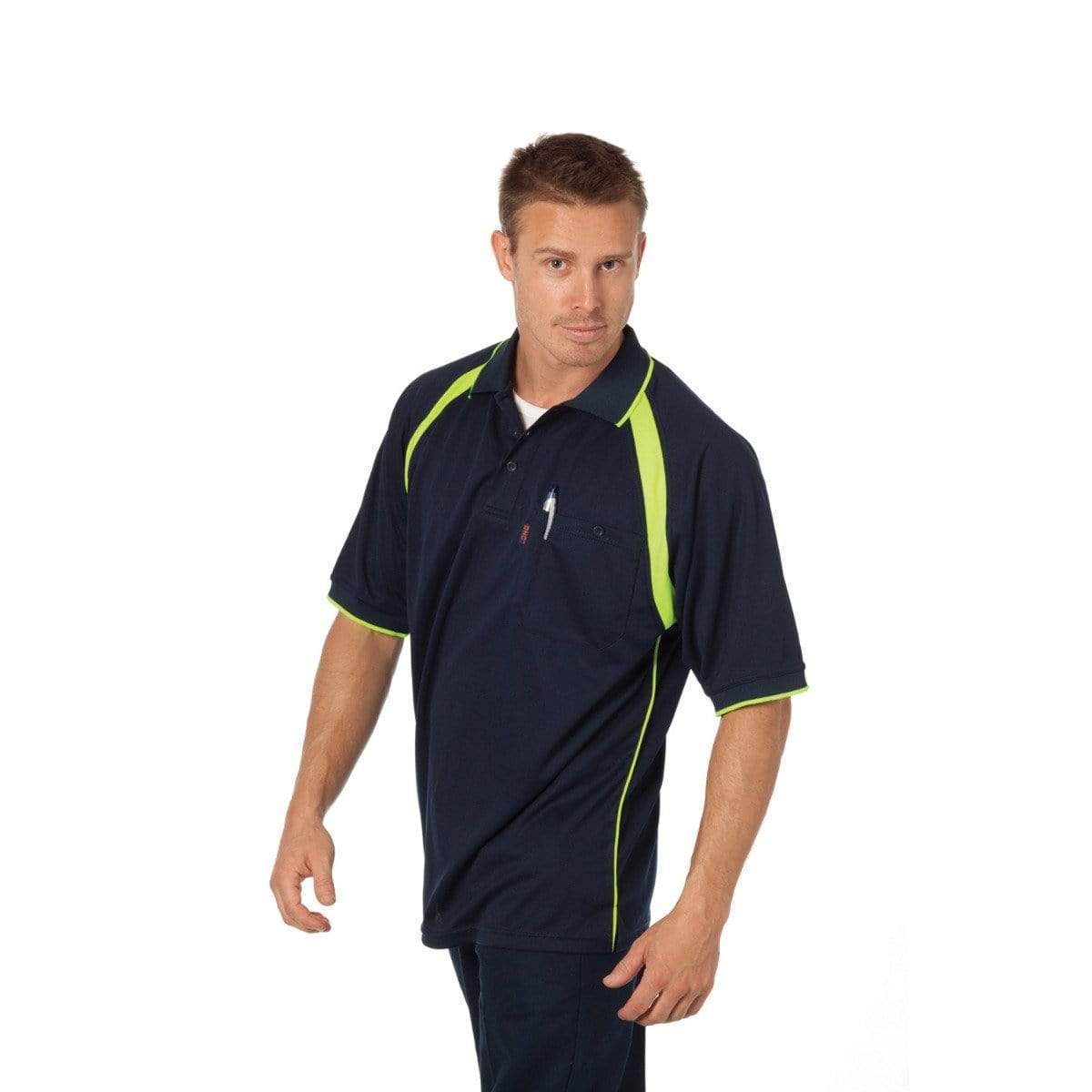 DNC Workwear Work Wear DNC WORKWEAR Coolbreathe Short Sleeve Contrast Polo 5216