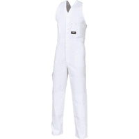 DNC Workwear Work Wear White / 77R DNC WORKWEAR Cotton Drill Action Back Overall 3121