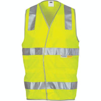 DNC Workwear Work Wear Yellow / S DNC WORKWEAR Day/Night Hi-Vis Safety Vest 3803