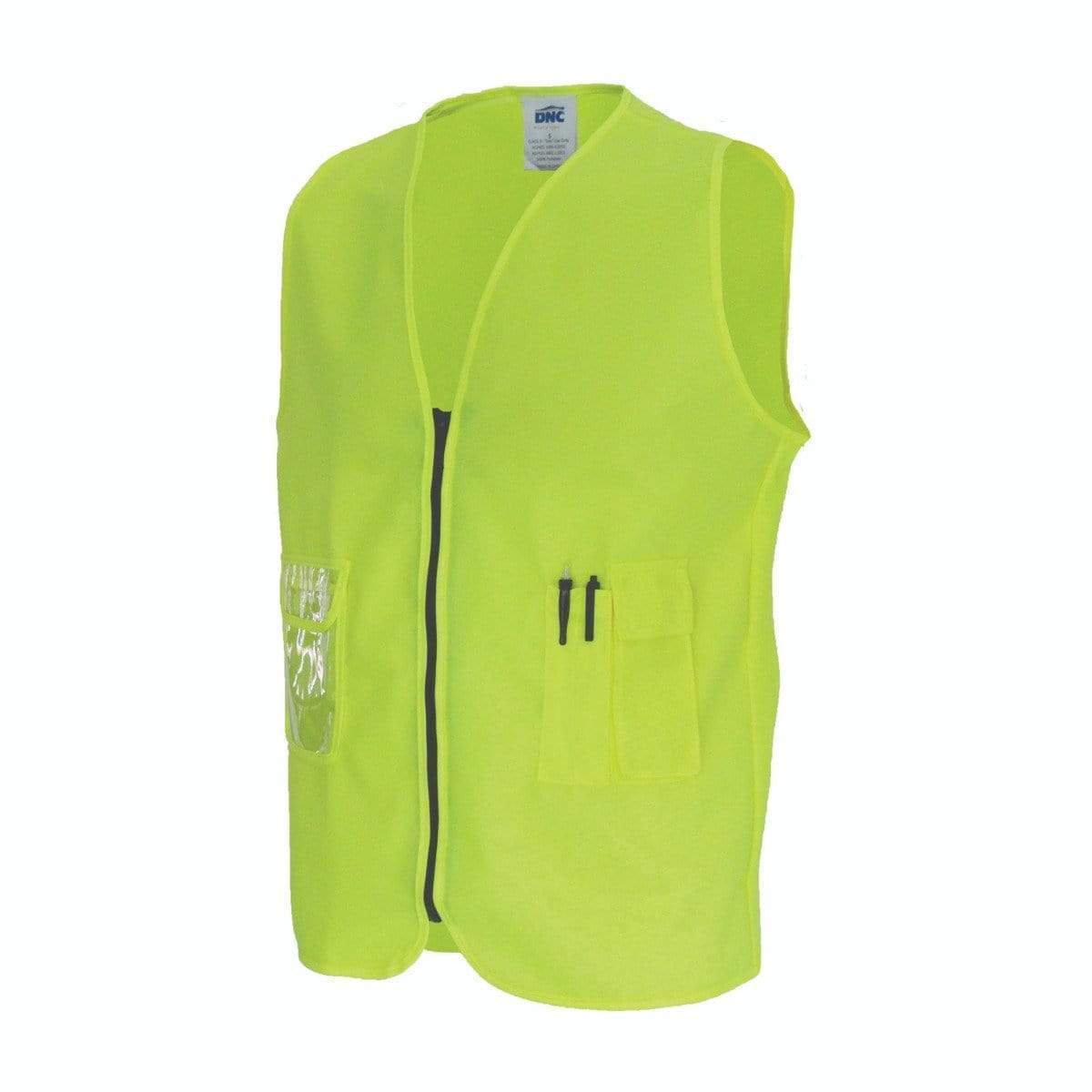 DNC Workwear Work Wear Yellow / XL DNC WORKWEAR Daytime Side Panel Safety Vest 3806