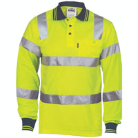 DNC Workwear Work Wear Yellow / S DNC WORKWEAR Hi-Vis Bio-motion Taped L/S Polo 3713