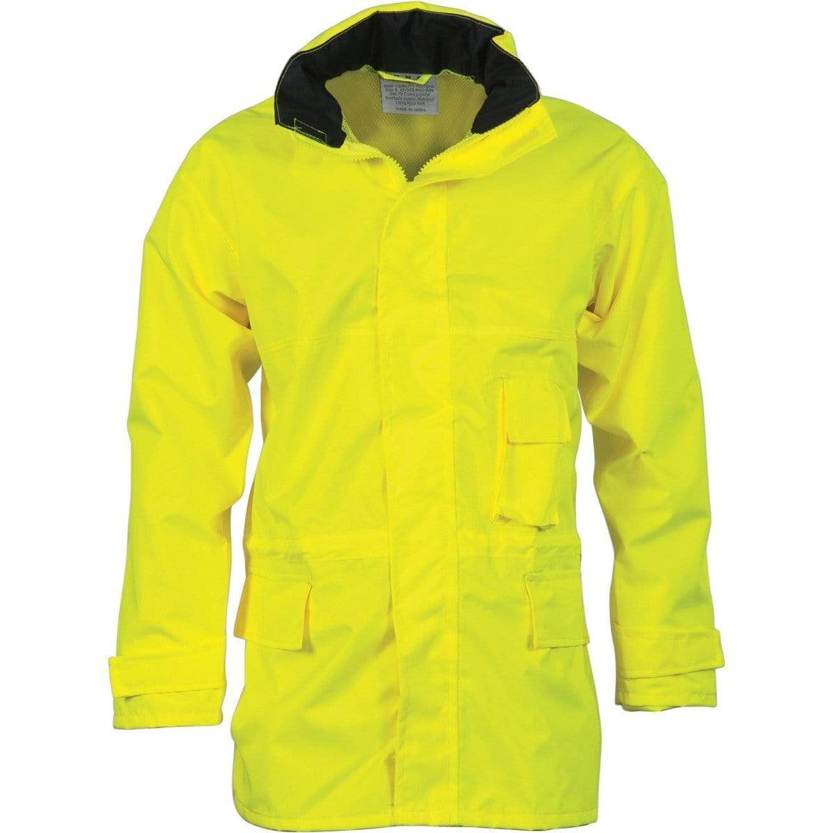 DNC Workwear Work Wear Yellow / 6XL DNC WORKWEAR Hi-Vis Breathable Rain Jacket 3873