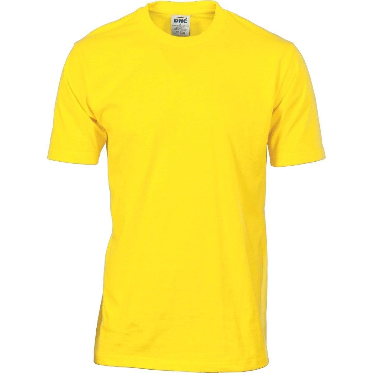 DNC Workwear Work Wear Yellow / XS DNC WORKWEAR Hi-Vis Cotton Jersey Short Sleeve Tee 3847