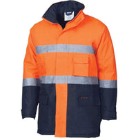 DNC Workwear Work Wear Orange/Navy / XS DNC WORKWEAR Hi-Vis D/N Two-Tone Parka Jacket 3768