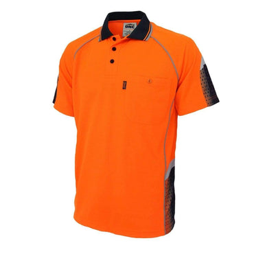 DNC Workwear Work Wear Orange/Navy / XS DNC WORKWEAR Hi-Vis Galaxy Sublimated Polo 3564