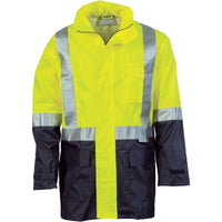 DNC Workwear Work Wear DNC WORKWEAR Hi-Vis Two-Tone Lightweight Rain Jacket with 3M R/Tape 3879